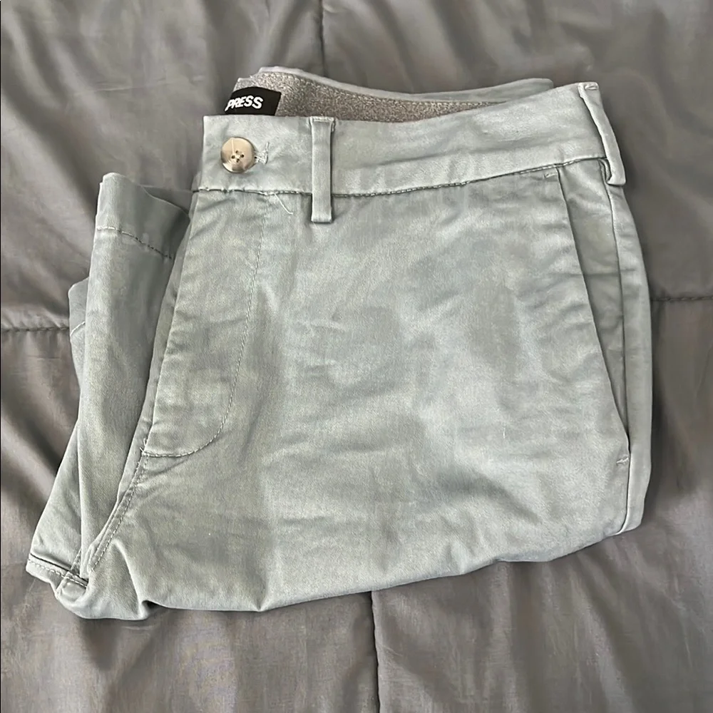 Express Chino Shorts Gray Size 31